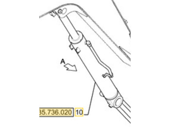 New Hydraulic cylinder for Construction machinery New Holland 31MK-52912CG: picture 3 New Hydraulic cylinder for Construction machinery New Holland 31MK-52912CG: picture 3