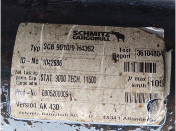 Suspension for Trailer OŚ OSIE SCHMITZ CARGOBULL SCB9010/9 H43S2 AK430: picture 3 Suspension for Trailer OŚ OSIE SCHMITZ CARGOBULL SCB9010/9 H43S2 AK430: picture 3
