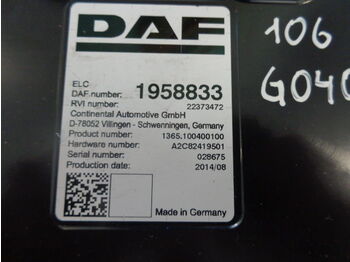 ECU for Truck DAF ELC control unit: picture 3