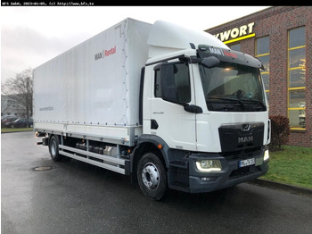 Curtain side truck MAN TGM 15.290