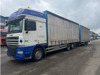 Curtain side truck DAF XF 105 410