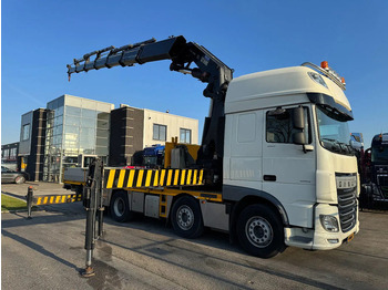 Dropside/ Flatbed truck, Crane truck DAF XF 460 8X2 - EURO 6 + HIAB 855 EP-6 + REMOTE + STEERING AXLE: picture 2