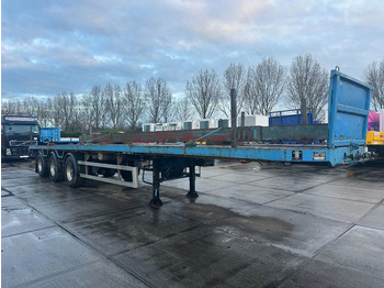 Dropside/ Flatbed semi-trailer EKW 3 AXLE STEERING, DUBBLE EXTENDABLE TILL 30 METER: picture 2