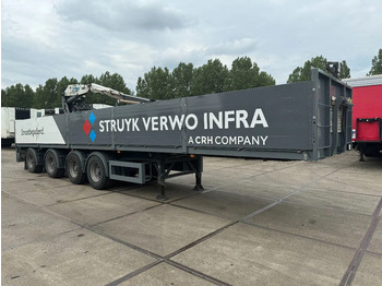 Dropside/ Flatbed semi-trailer Kwb 2 LIFT + 2 STUURASSEN KENNIS 14000-2 R HYDRAULISCHE: picture 3