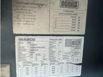Dropside/ Flatbed semi-trailer Kwb 2 LIFT + 2 STUURASSEN KENNIS 14000-2 R HYDRAULISCHE: picture 4