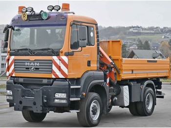 Tipper, Crane truck MAN TGA 18.360 * PK 10501 + FUNK *4x4: picture 5