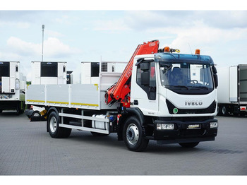 Dropside/ Flatbed truck, Crane truck Iveco EUROCARGO / 160-21 / SKRZYNIOWY + HDS / FASSI F110 / ROTATOR / P: picture 3