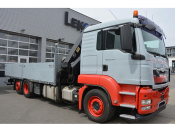 Dropside/ Flatbed truck, Crane truck MAN 6,4 m Flatbed + Crane HIAB 211EP 6X2 KRAN HIAB 211EP 6.5m Container Pr: picture 2