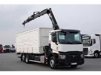 Curtain side truck RENAULT C 380