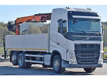 Dropside/ Flatbed truck, Crane truck Volvo FH 420: picture 3