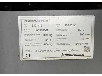 Stacker Jungheinrich EJC112: picture 4