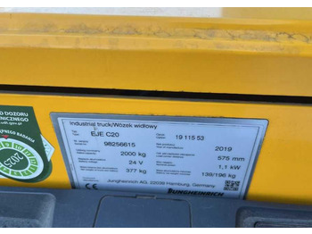 Pallet truck Jungheinrich EJEC20: picture 4