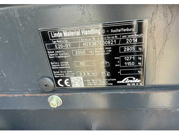 Electric forklift Linde E20-01: picture 4 Electric forklift Linde E20-01: picture 4