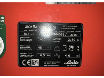 Reach truck Linde R14-01: picture 4
