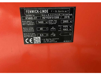 Reach truck Linde R14HD-01: picture 3 Reach truck Linde R14HD-01: picture 3