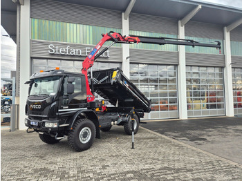 Tipper, Crane truck Iveco Eurocargo ML150E32WS 4x4 Kran HMF 1130K Funk AHK: picture 4