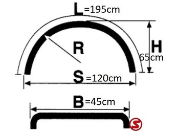Fender for Truck Diversen Occ Spatbord Greenflex: picture 3 Fender for Truck Diversen Occ Spatbord Greenflex: picture 3