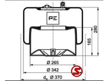 New Spare parts for Truck Mercedes-Benz Luchtbalg Mercedes Actros: picture 2