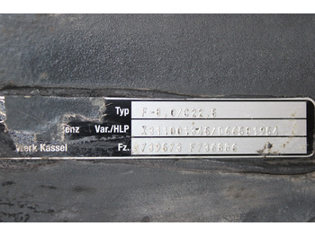 Front axle for Truck AXA FATA F-8,0-C22,5 MERCEDES ACTROS MP4 A9603311801, X311001345: picture 3