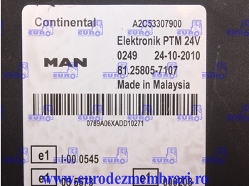 ECU for Truck CALCULATOR PTM MAN TGX 81.25805.7107, 81.25805.7101: picture 3