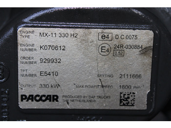 Engine for Truck MOTOR DAF MX-11 330 H2 450CP EURO 6 2111666: picture 5 Engine for Truck MOTOR DAF MX-11 330 H2 450CP EURO 6 2111666: picture 5