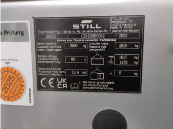 Electric forklift STILL RCE30: picture 5