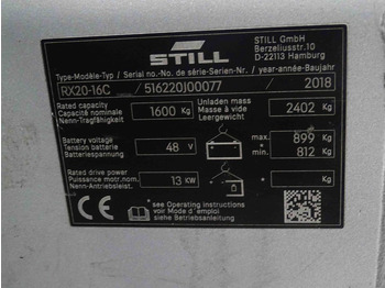 Electric forklift Still RX20-16C: picture 5 Electric forklift Still RX20-16C: picture 5