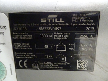 Electric forklift Still RX20-18: picture 5 Electric forklift Still RX20-18: picture 5