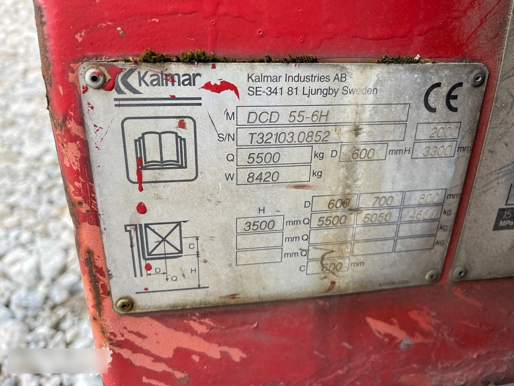 2000 Kalmar DCD 55-6H tõstuk - Diesel forklift: picture 3 2000 Kalmar DCD 55-6H tõstuk - Diesel forklift: picture 3