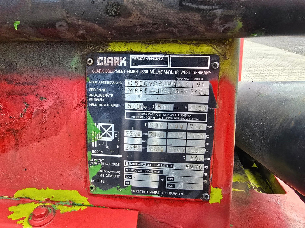 Clark Gabelstapler Stapler clark C 500 YS 80 PD 5T - Diesel forklift: picture 2 Clark Gabelstapler Stapler clark C 500 YS 80 PD 5T - Diesel forklift: picture 2