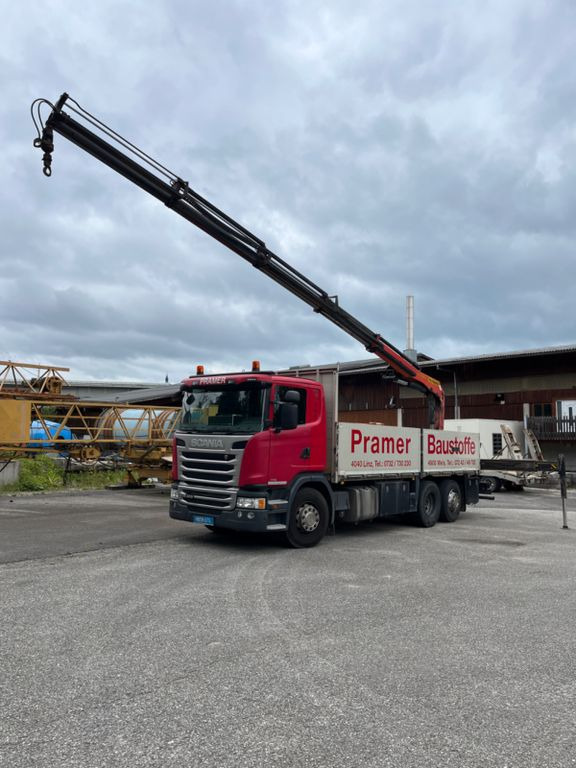 Scania G 410 LG 6x2 Kran Palfinger 20001 - Dropside/ Flatbed truck, Crane truck: picture 1 Scania G 410 LG 6x2 Kran Palfinger 20001 - Dropside/ Flatbed truck, Crane truck: picture 1