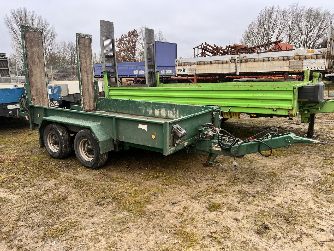 Blomenroehr 545/5000 Tandemtieflader - Low loader trailer: picture 2 Blomenroehr 545/5000 Tandemtieflader - Low loader trailer: picture 2