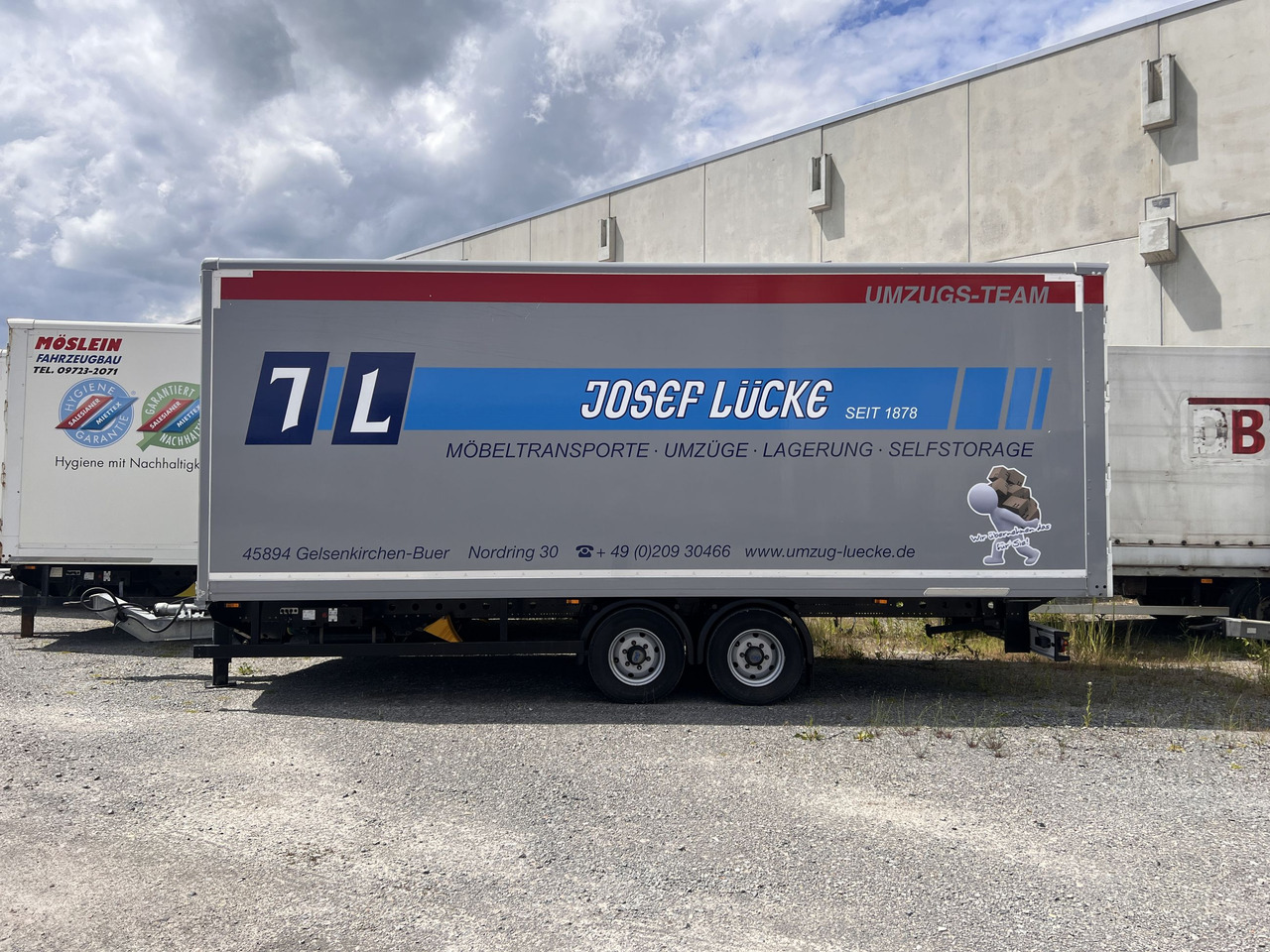 Möslein TKO 105 Schwebheim Tandem- Möbel Koffer- Anhänger - Closed box trailer: picture 1 Möslein TKO 105 Schwebheim Tandem- Möbel Koffer- Anhänger - Closed box trailer: picture 1