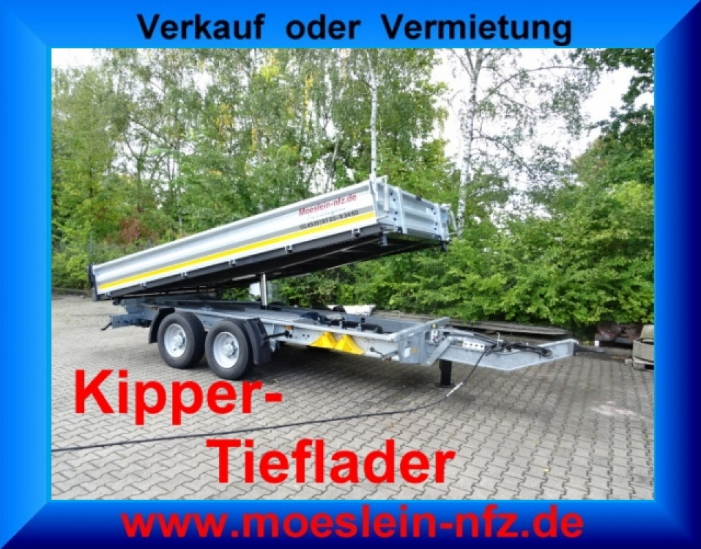 Möslein TTD 13 Verzinkt 13 t Tandem 3- Seitenkipper Tieflader-- Neufahrzeug -- - Tipper trailer: picture 1 Möslein TTD 13 Verzinkt 13 t Tandem 3- Seitenkipper Tieflader-- Neufahrzeug -- - Tipper trailer: picture 1