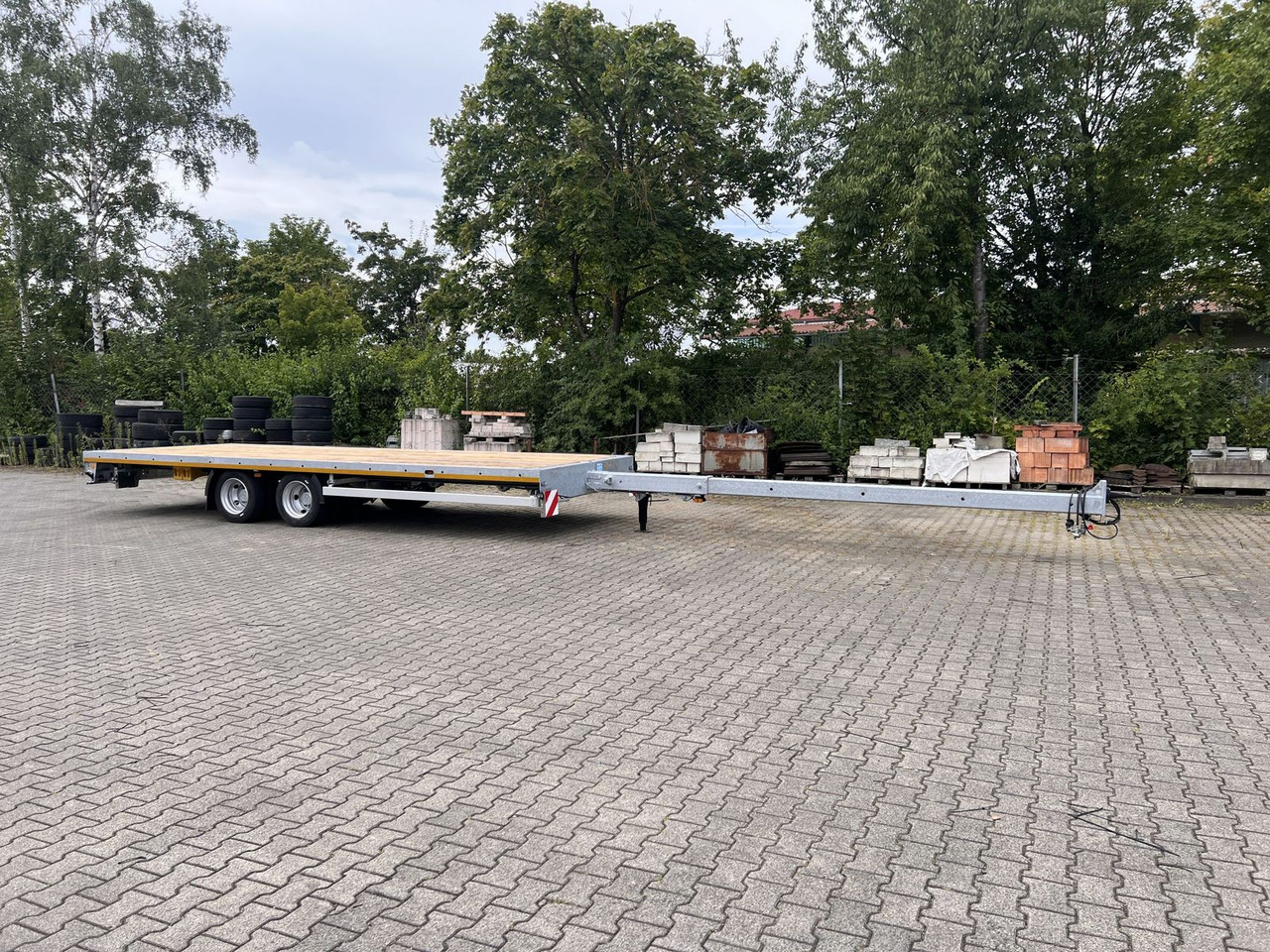Semi-trailer Möslein  13,9 t Tandemanhänger- Tieflader, ausziehbar: picture 1