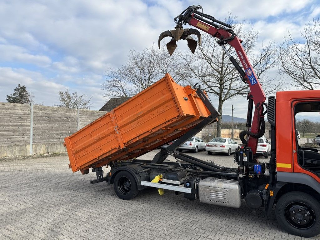 Hook lift truck, Crane truck DAF FA LF 180 8t / Abrollkipper, Ladekran   Containe: picture 8