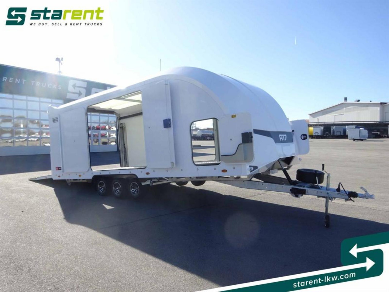 New Autotransporter trailer Brian James Trailers Race Transporter 7 Seilwinde elektrische Klappe: picture 11