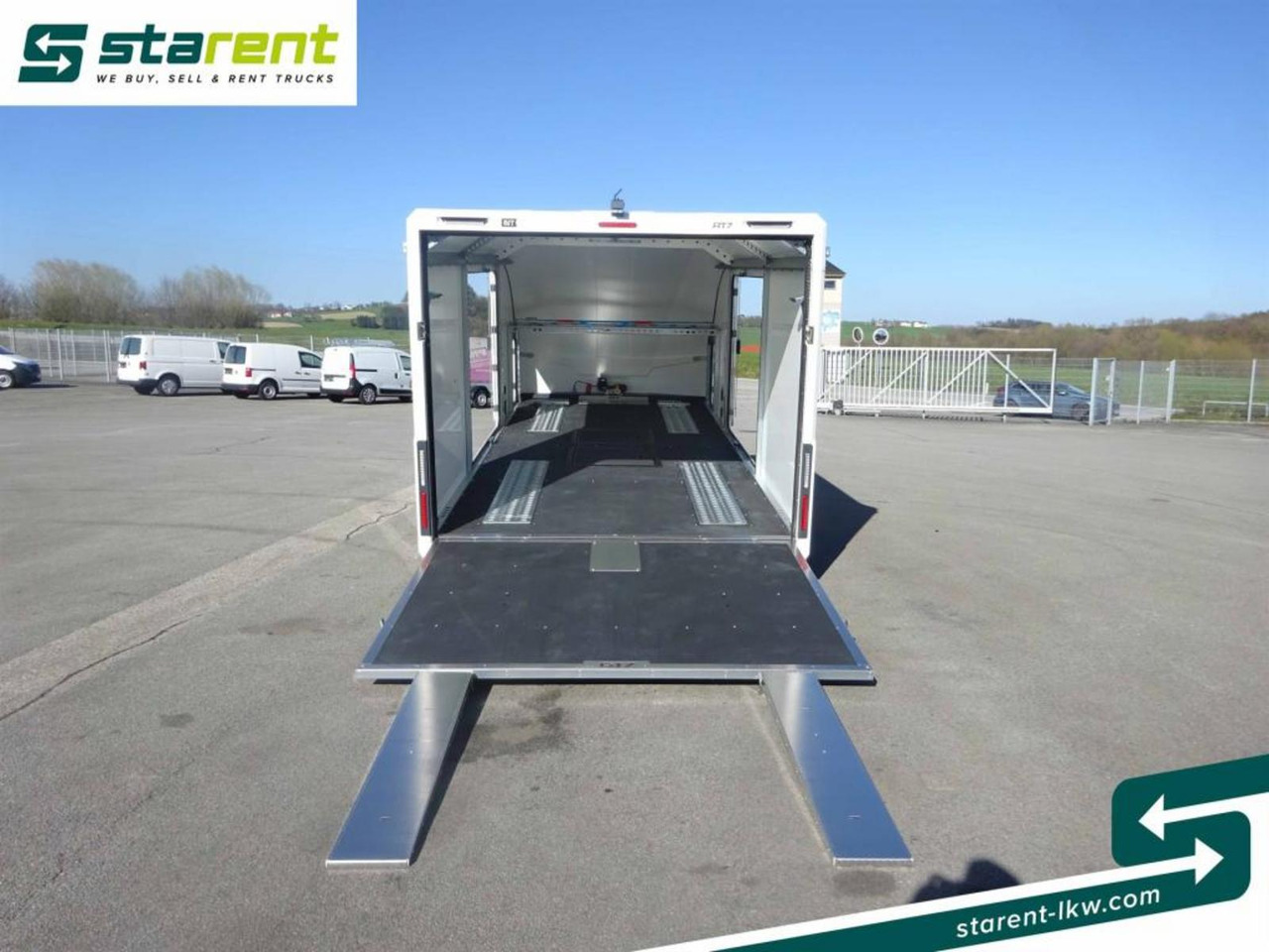 New Autotransporter trailer Brian James Trailers Race Transporter 7 Seilwinde elektrische Klappe: picture 16