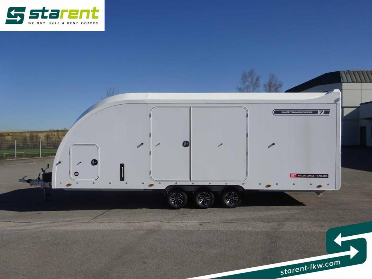 New Autotransporter trailer Brian James Trailers Race Transporter 7 Seilwinde elektrische Klappe: picture 8