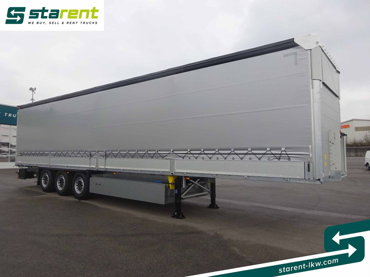 Schmitz Cargobull Tautliner, Bordwand 60cm, Hubdach, Liftachse - Curtainsider semi-trailer: picture 3 Schmitz Cargobull Tautliner, Bordwand 60cm, Hubdach, Liftachse - Curtainsider semi-trailer: picture 3