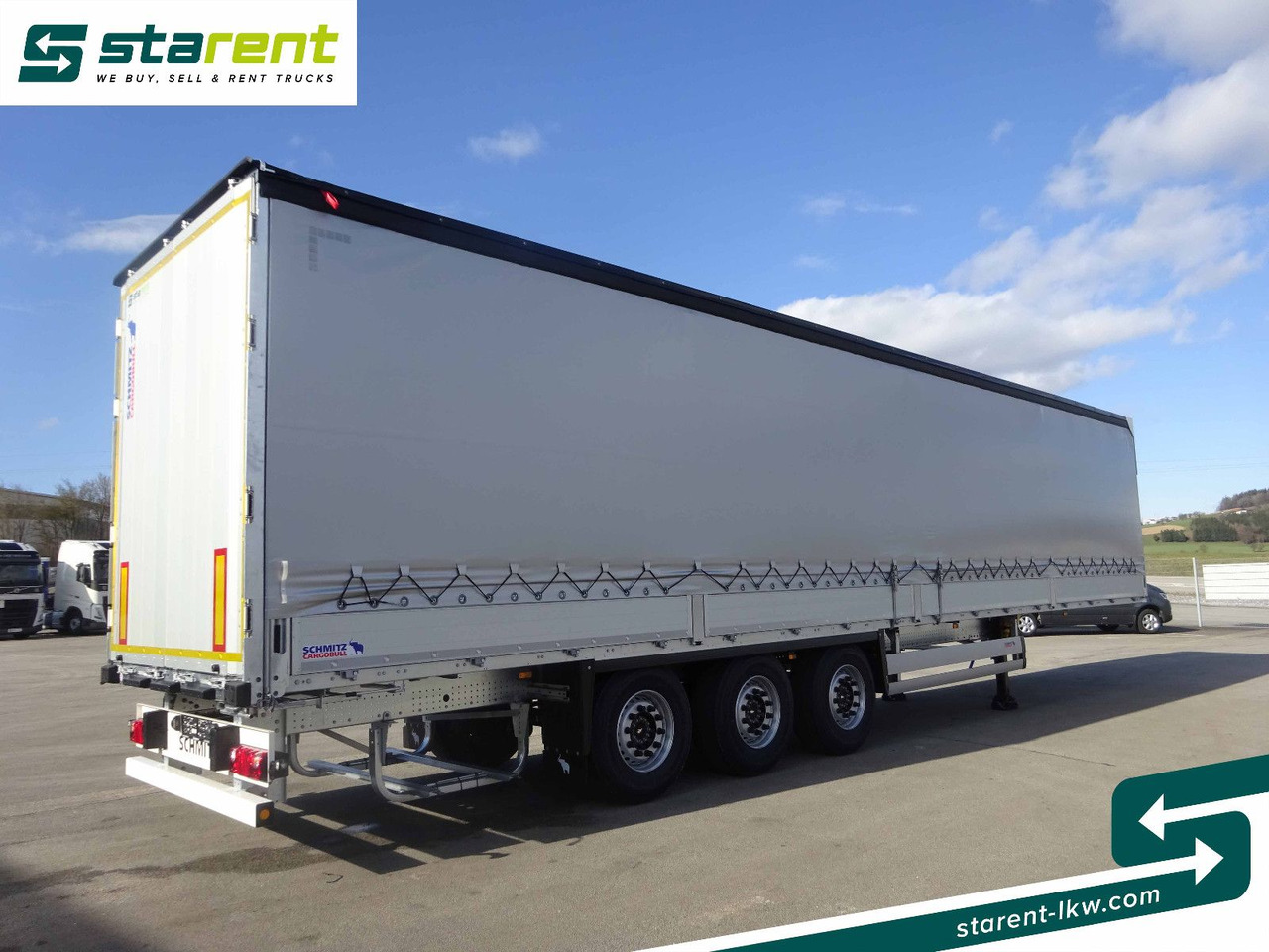 Schmitz Cargobull Tautliner, Bordwand 60cm, Hubdach, Liftachse - Curtainsider semi-trailer: picture 5 Schmitz Cargobull Tautliner, Bordwand 60cm, Hubdach, Liftachse - Curtainsider semi-trailer: picture 5