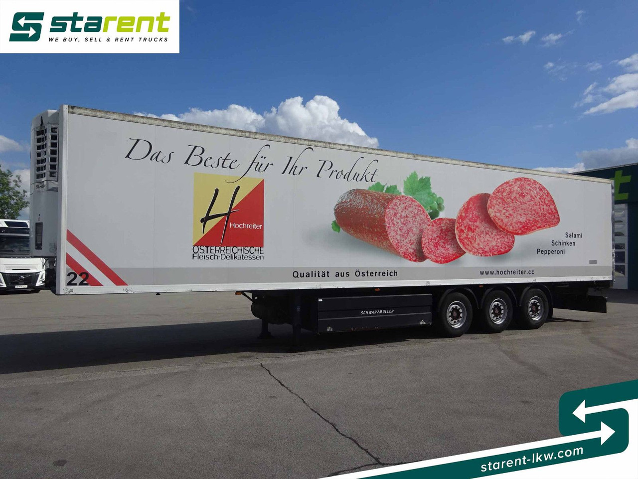 Schwarzmüller Thermotrailer, Thermo King SL400, Liftachse, SAF - Refrigerated semi-trailer: picture 1 Schwarzmüller Thermotrailer, Thermo King SL400, Liftachse, SAF - Refrigerated semi-trailer: picture 1