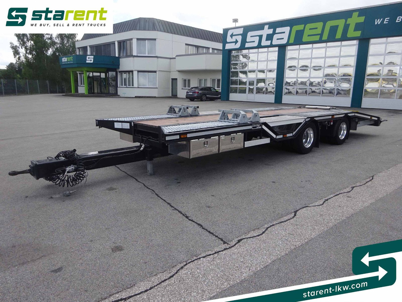 Ziegler Starrdeichselanhänger ZA20, Alufelgen - Autotransporter trailer: picture 1 Ziegler Starrdeichselanhänger ZA20, Alufelgen - Autotransporter trailer: picture 1