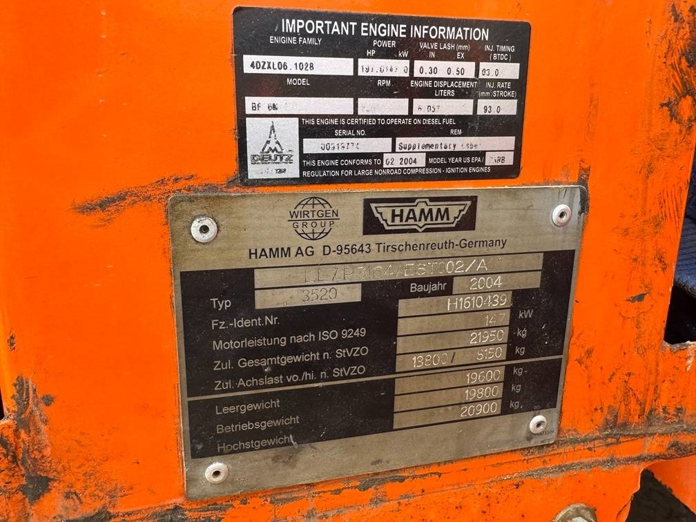 Compactor Hamm 3520: picture 16