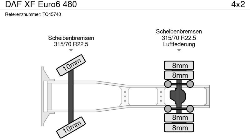 Tractor unit DAF XF Euro6 480: picture 7