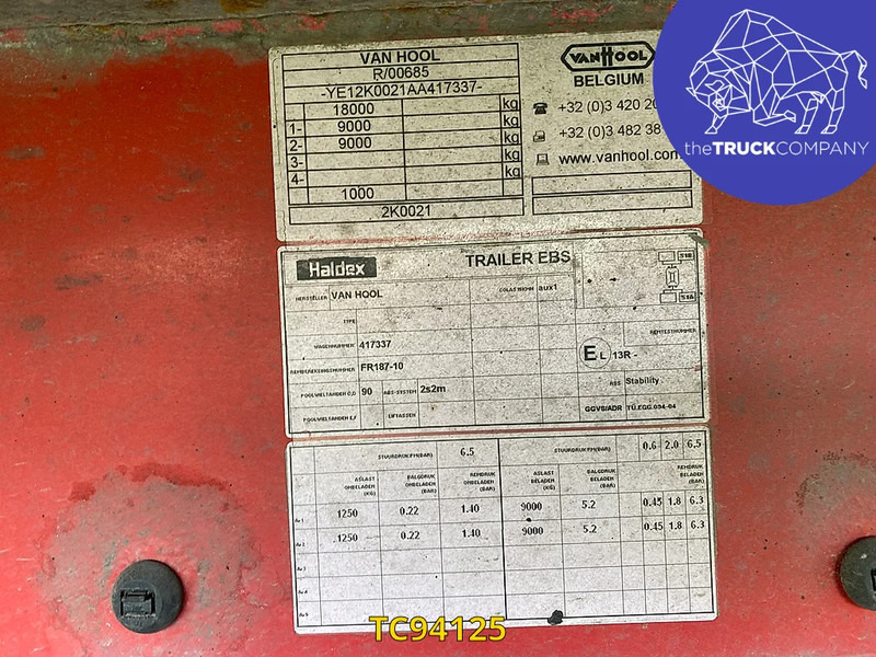 Van Hool - Refrigerated trailer: picture 4 Van Hool - Refrigerated trailer: picture 4