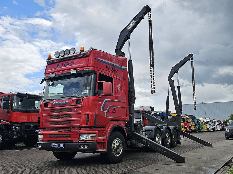 Container transporter/ Swap body truck Scania R164.480 SIDE LOADER: picture 15