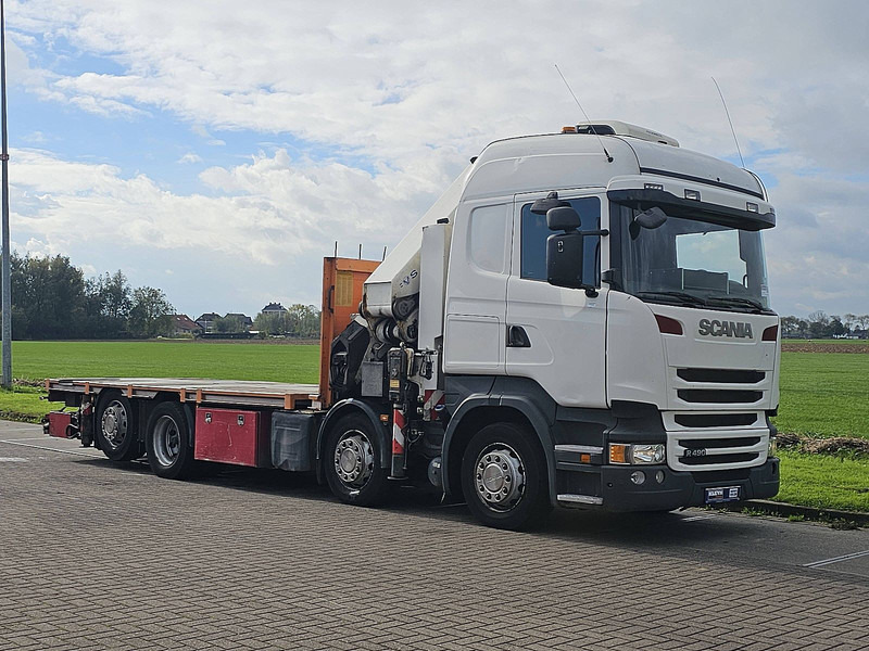 Scania R490 - Dropside/ Flatbed truck, Crane truck: picture 5 Scania R490 - Dropside/ Flatbed truck, Crane truck: picture 5