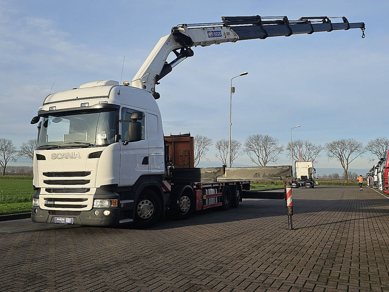 Scania R490 - Dropside/ Flatbed truck, Crane truck: picture 1 Scania R490 - Dropside/ Flatbed truck, Crane truck: picture 1
