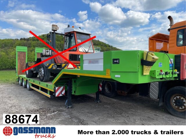 ALPSAN 56t, hydr. Rampen, Verbr. auf 3m - Low loader semi-trailer: picture 1 ALPSAN 56t, hydr. Rampen, Verbr. auf 3m - Low loader semi-trailer: picture 1